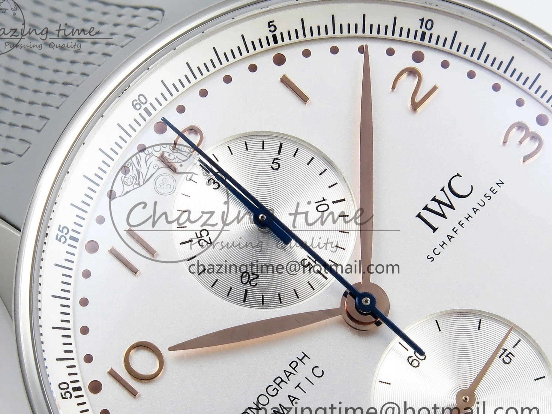 MIROTIME 0403 Portuguese Chrono IW3716 Z+F 1:1 Best Edition White Dial on Gray Rubber Strap A WrinkleFree 7014